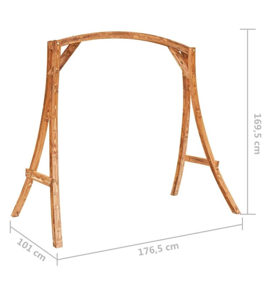 Schaukelgestell Bugholz Massiv mit Teak-Finish