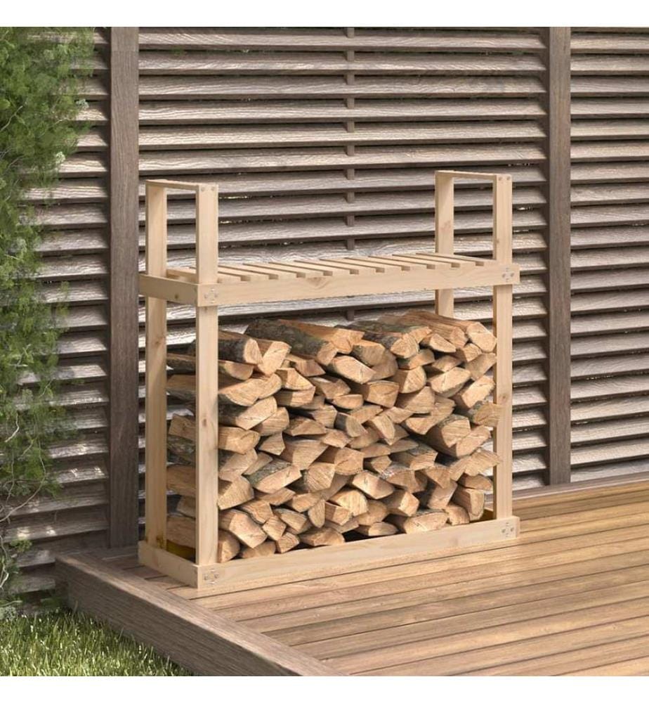 Support pour bois de chauffage 110x35x108,5 cm Bois de pin