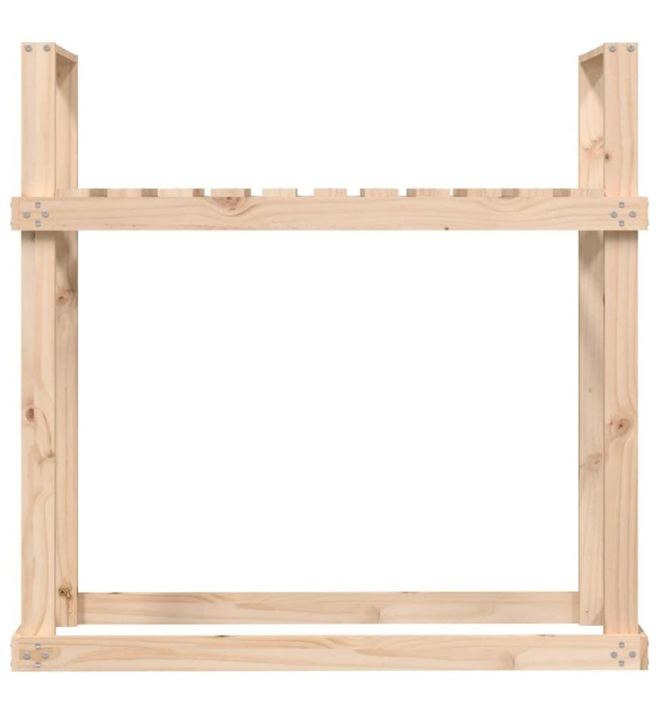 Support pour bois de chauffage 110x35x108,5 cm Bois de pin