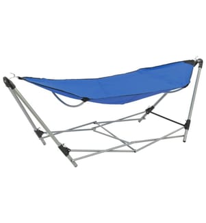 Hängematte mit faltbarem Ständer Blau