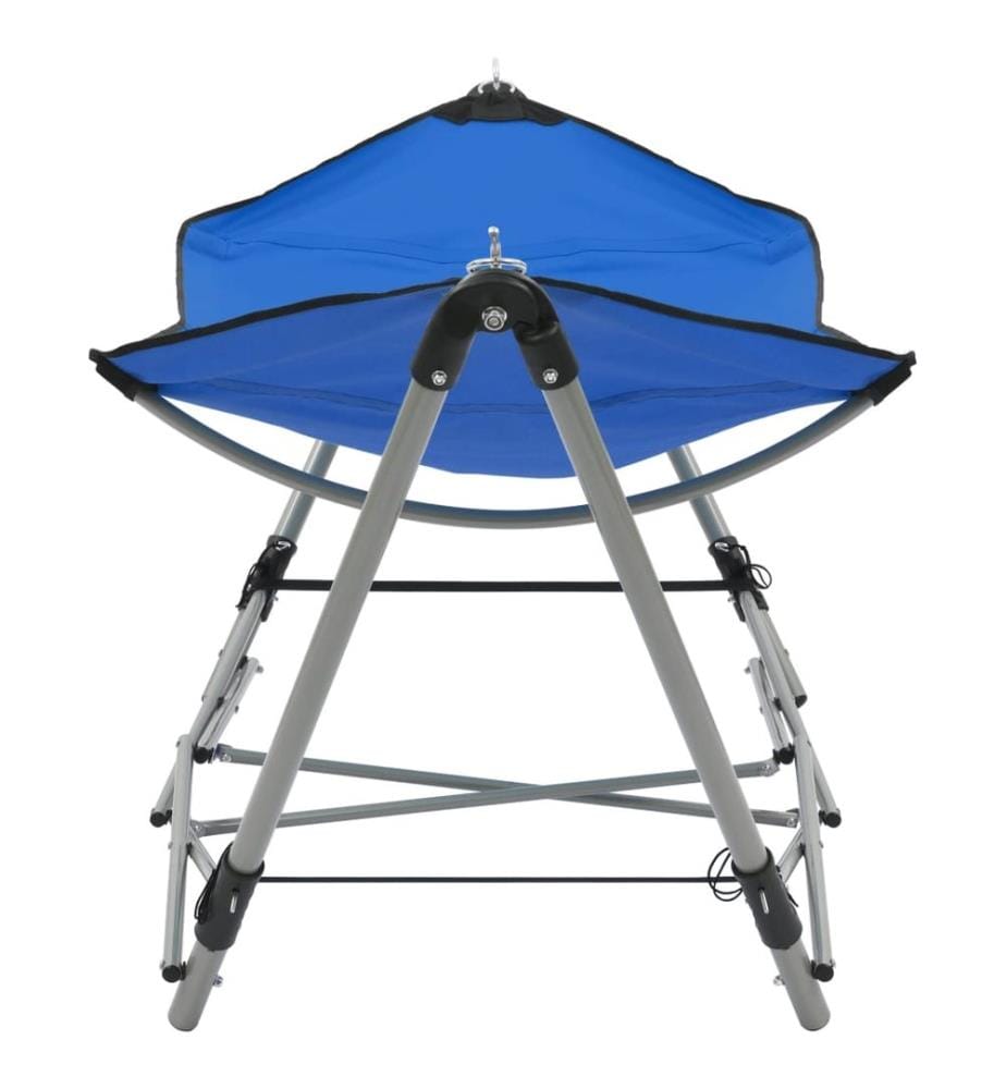 Hamac avec support pliable Bleu