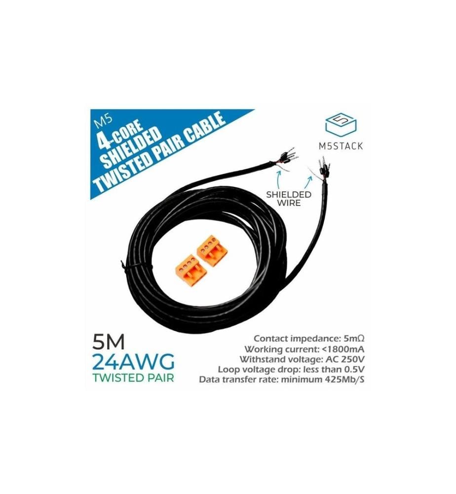 M5Stack - Kabel 24 AWG 4-Core Twisted Pair 5 m