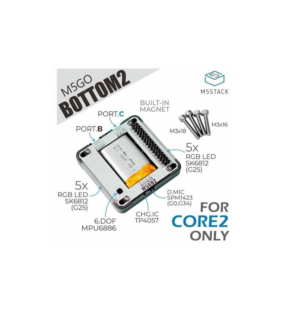 M5Stack - M5GO Batterieboden 2 für Core2