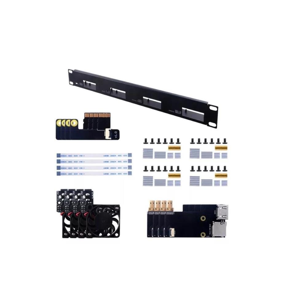 Raspberry Pi - U1 Rack-Server-Halterung für Raspberry Pi - 4B