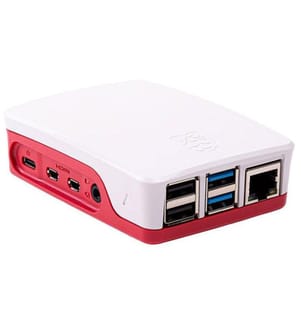 Raspberry Pi - Gehäuse für Raspberry Pi - 4 Model B  Rot/Weiss