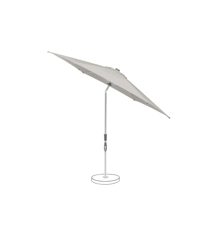 Suncomfort by Glatz - Parasol Slide Ø 250 cm, Gris clair