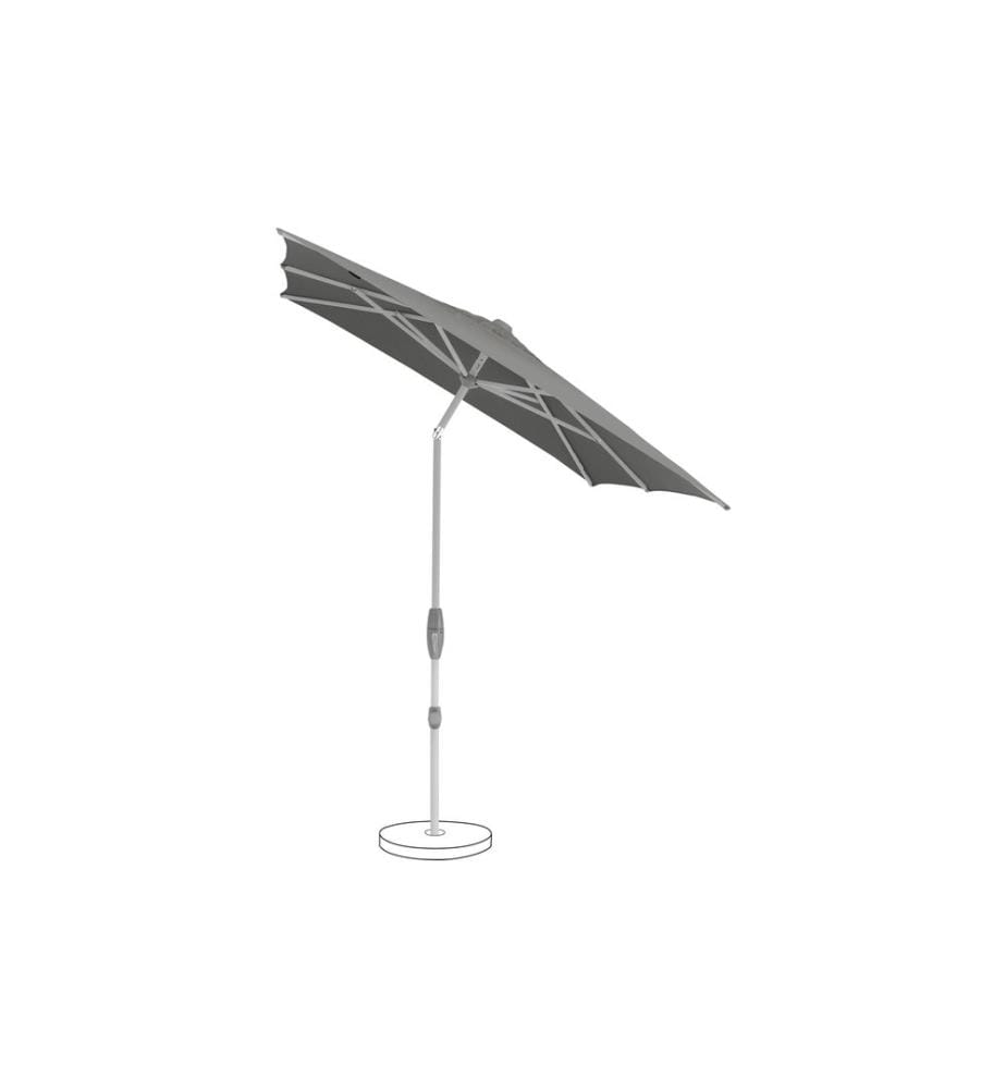 Suncomfort by Glatz - Parasol Shell Turn 250 x 200 cm, Stone Grey