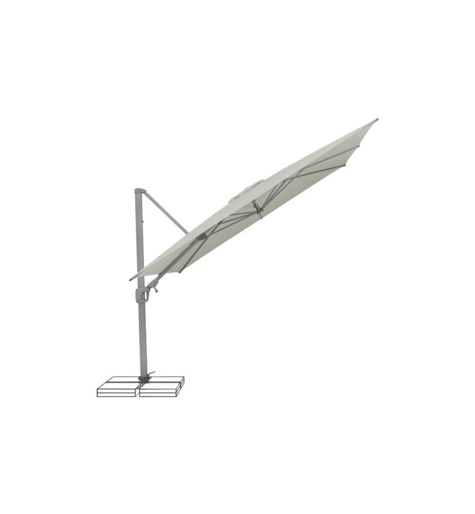 Suncomfort by Glatz - Parasol Sunflex, 300 x 300 cm, Gris clair