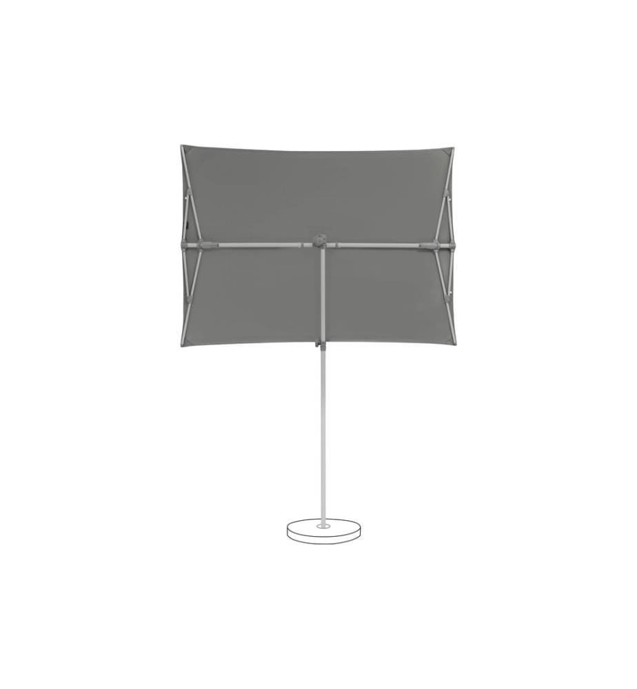 Suncomfort by Glatz - Parasol Flex Roof 195 x 140 cm, Stone Grey