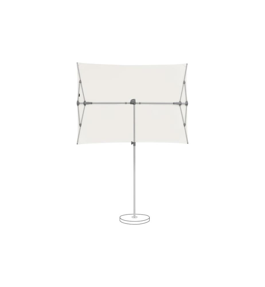 Suncomfort by Glatz - Parasol Flex Roof Blanc sable, 195 x 140 mm