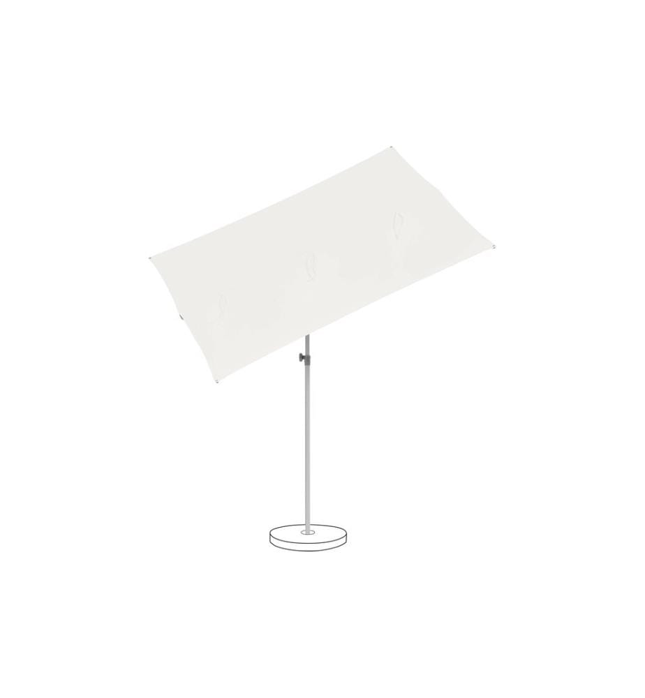 Suncomfort by Glatz - Parasol Flex Roof Blanc sable, 195 x 140 mm