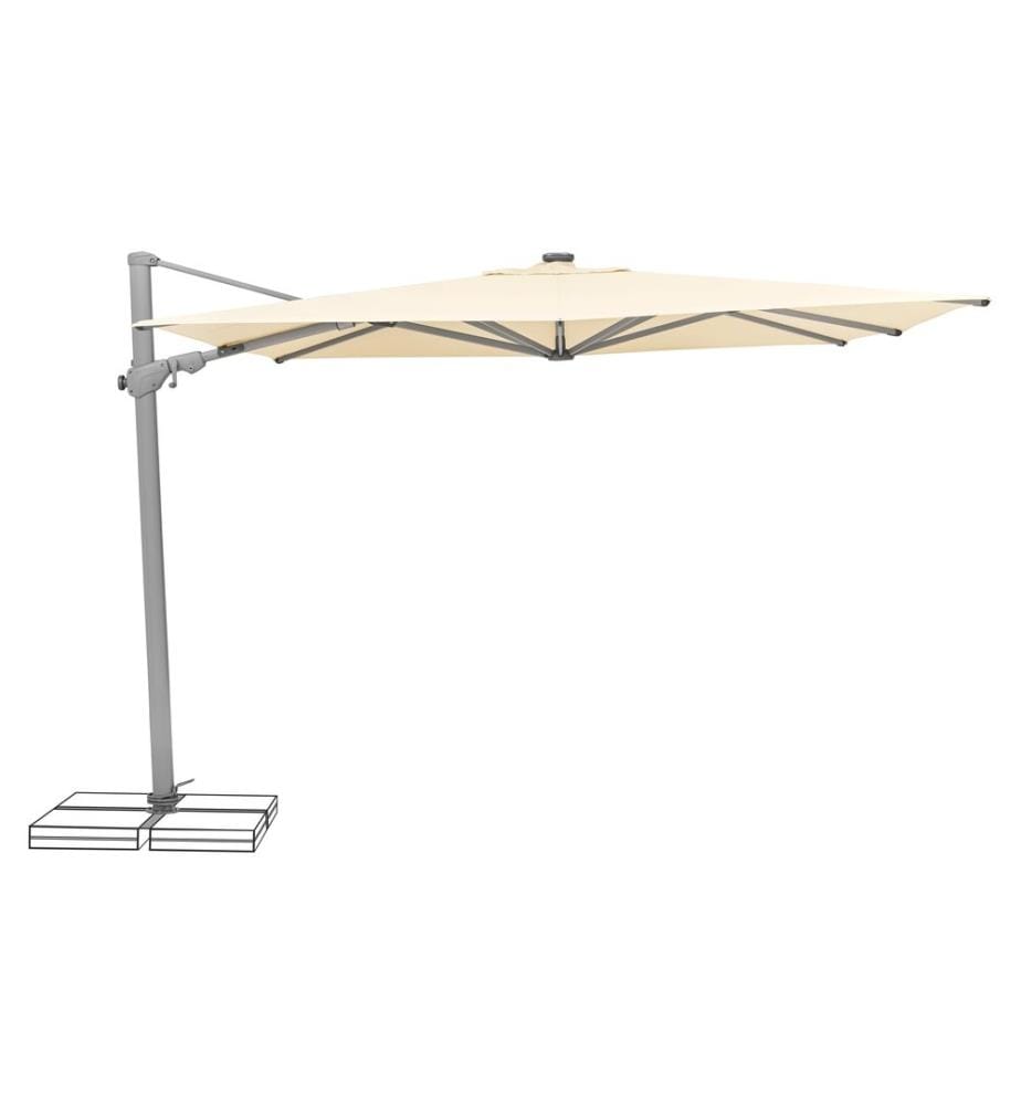 Suncomfort by Glatz - Parasol Varioflex Solar LED, 300 x 300 cm, Beige clair