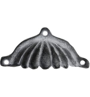 CHIC ANTIQUE - Möbelgriff mit Rillen 5 x 12 cm, antik Grau