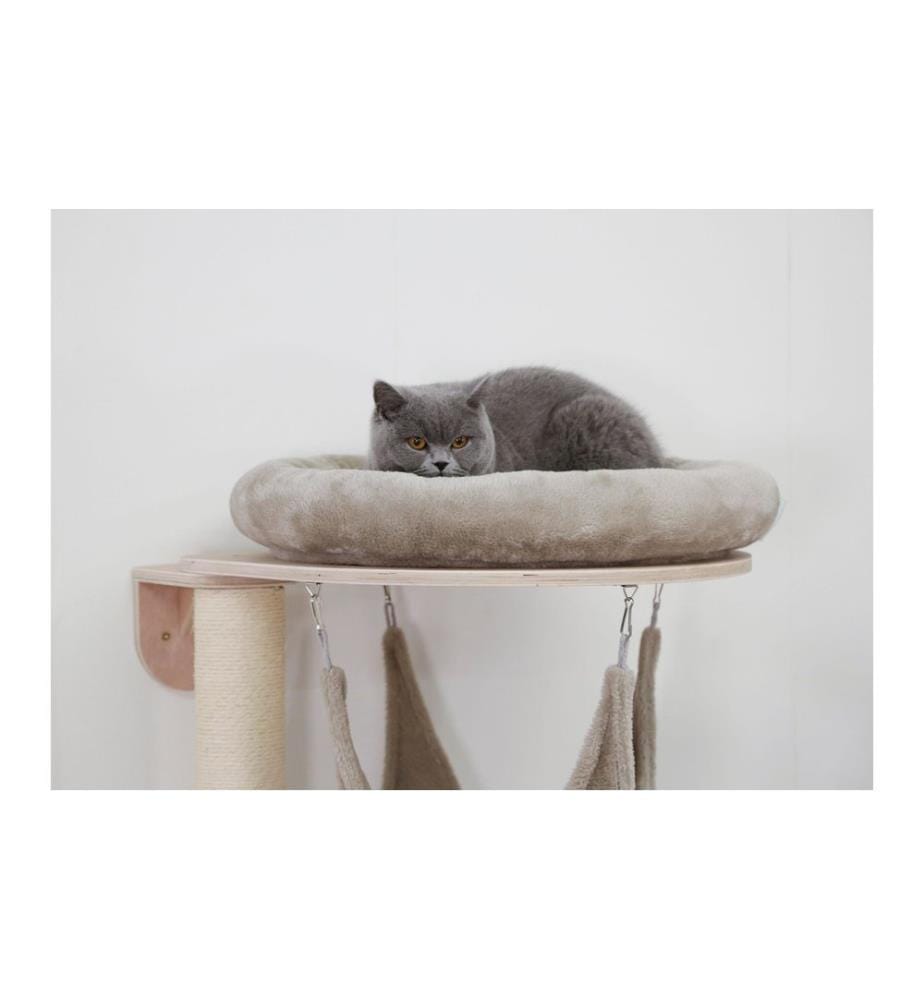 KERBL - Arbre à chat Grappa de dolomite – taupe, 80 x 66 x 158 cm