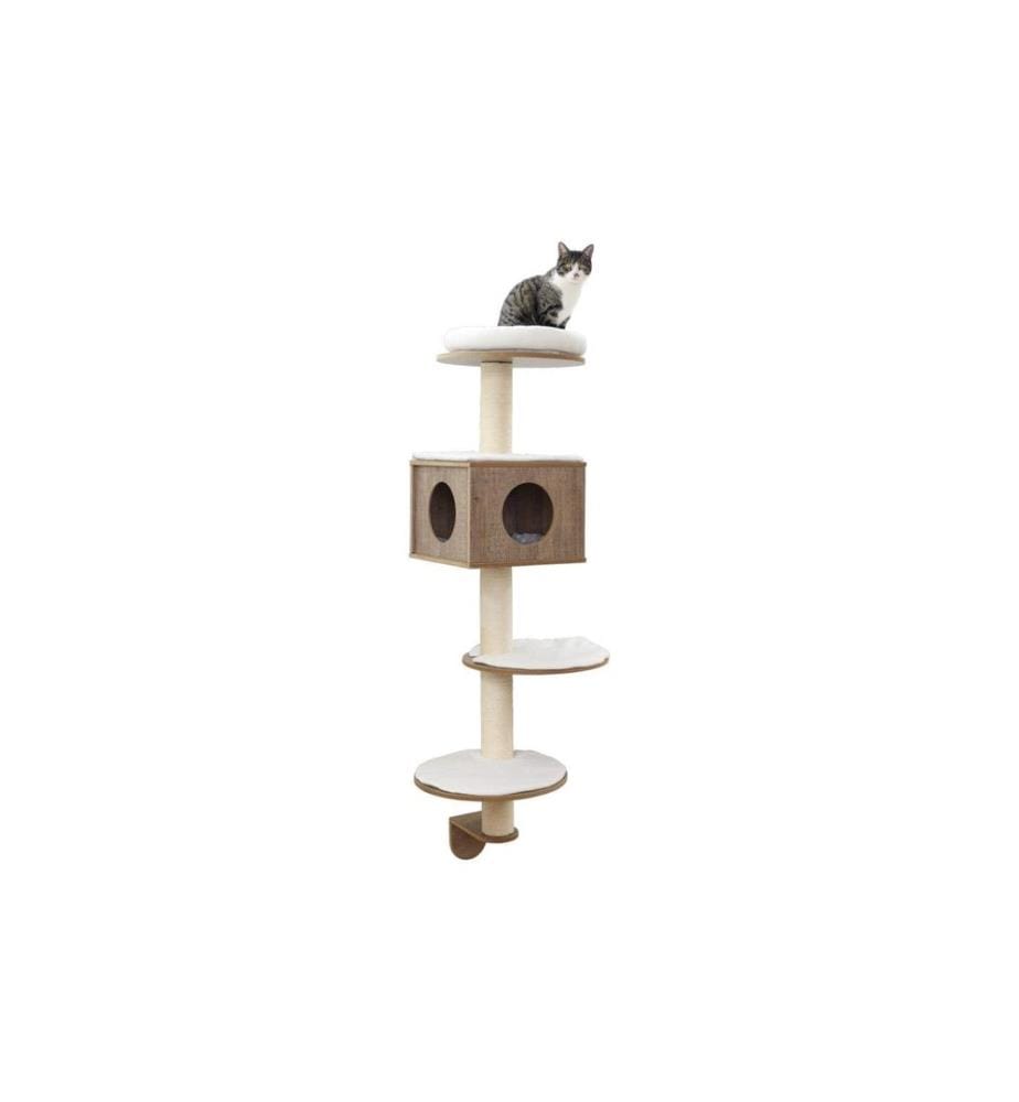 KERBL - Arbre à chat Dinari 167 cm, marron/blanc