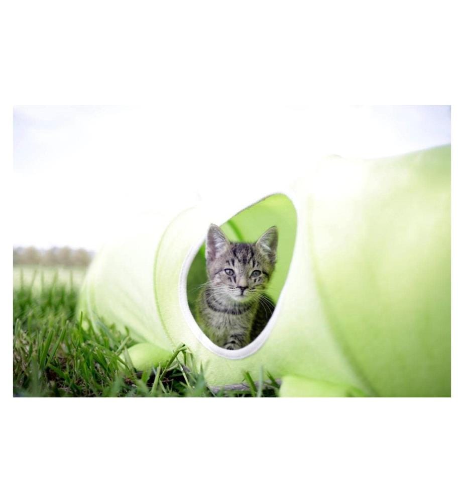 KERBL - Tunnel pour chat Chenille Ø 30 cm x 170 cm