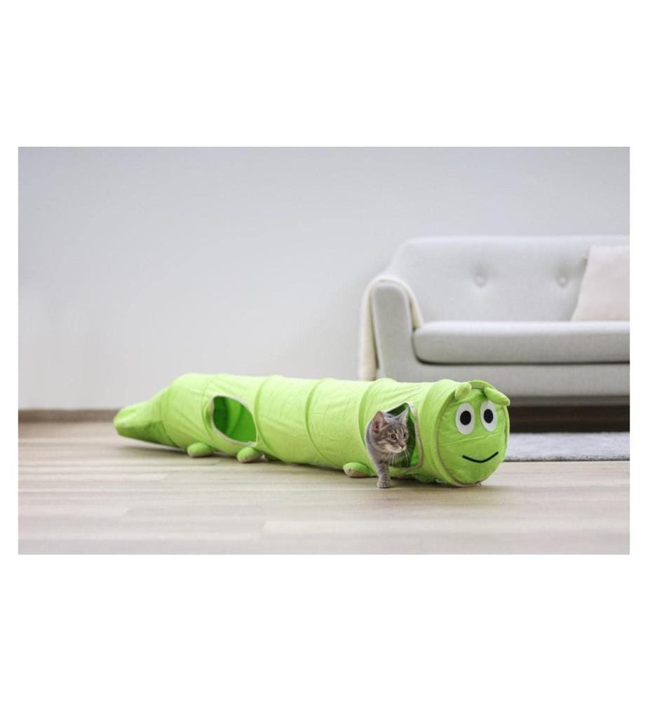KERBL - Tunnel pour chat Chenille Ø 30 cm x 170 cm