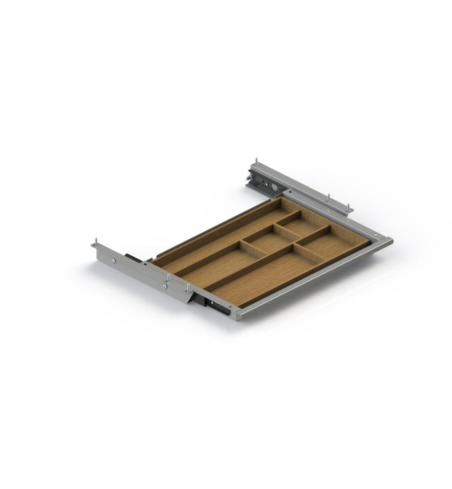 Actiforce - Materialschublade SN 43.4 x 4.4 x 26 cm, Silber