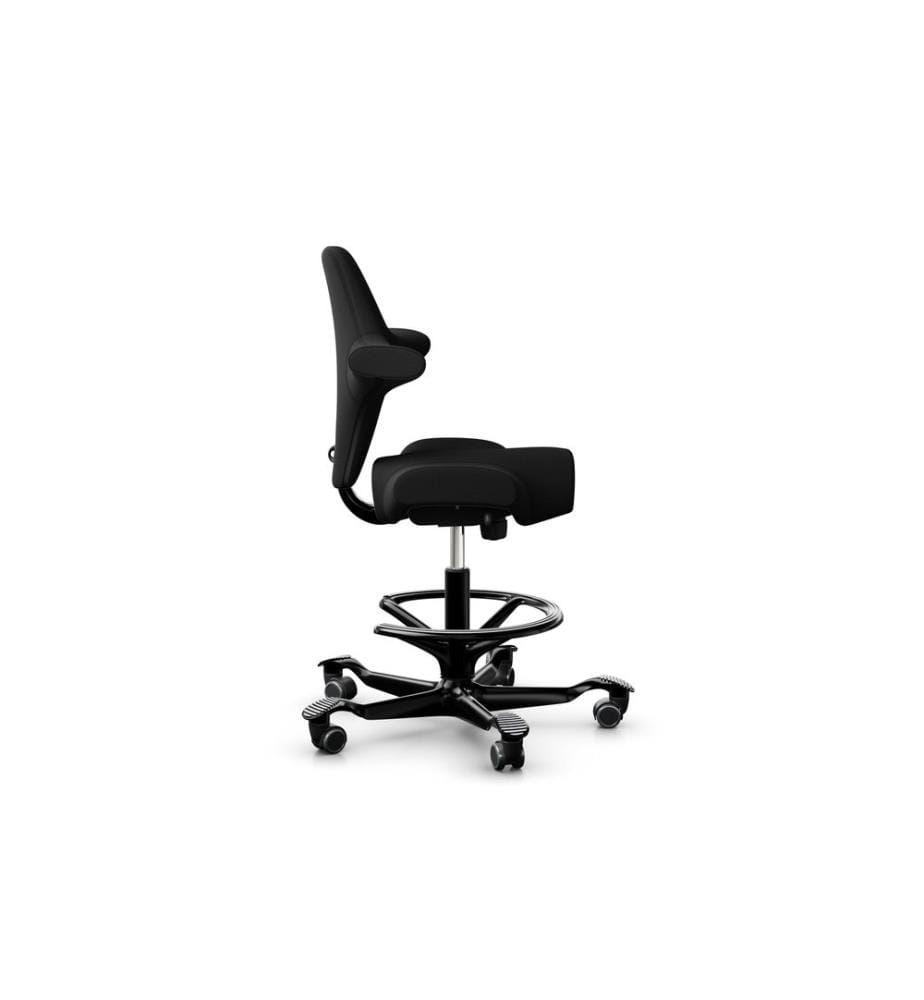 HÅG Bürostuhl Capisco 8106 mit Fussring Schwarz