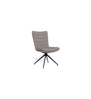 AC Design - Stuhl Grafton Hellgrau/Schwarz, 2 Stück