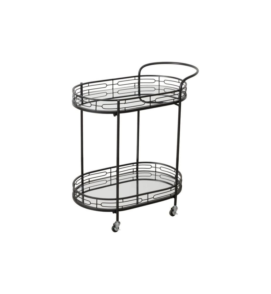 BOLTZE - Servierwagen Thilo 71 x 42 x 78 cm, Schwarz