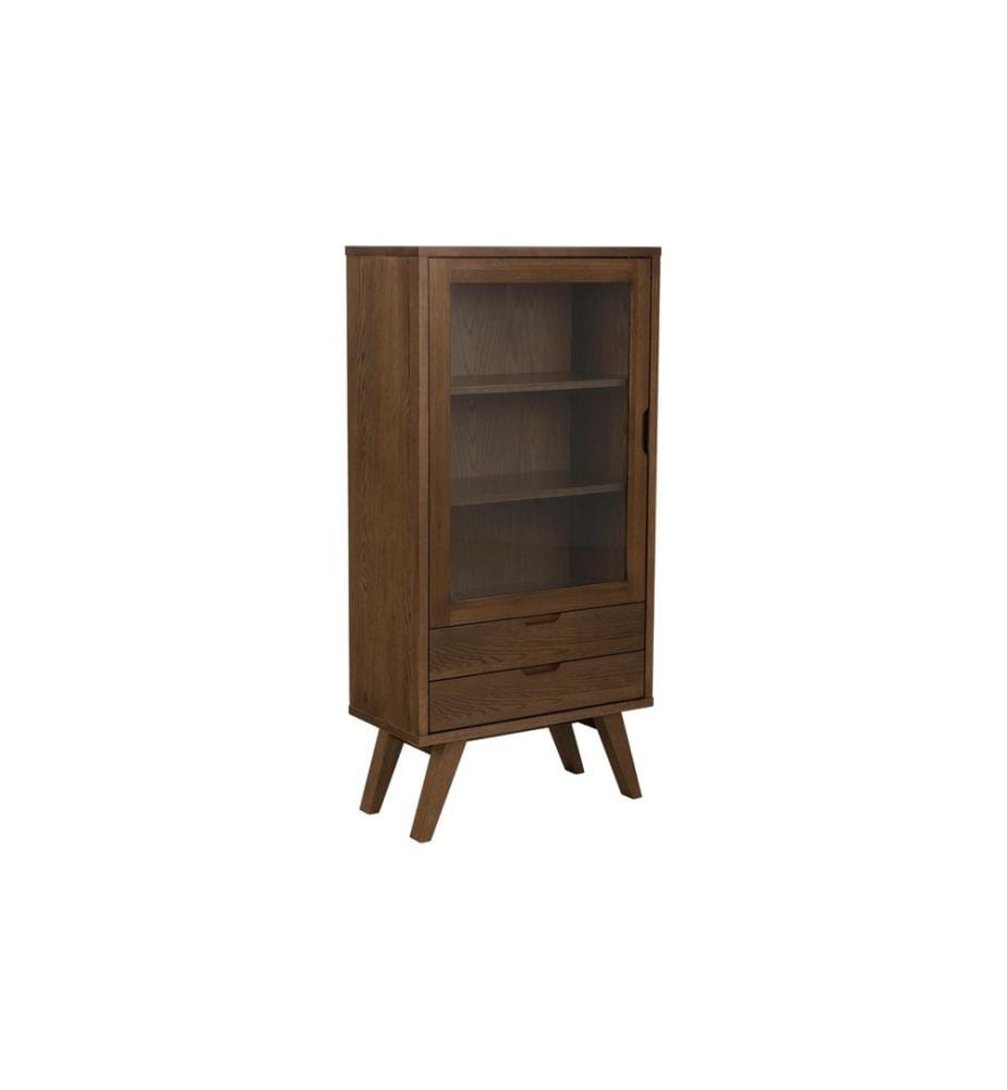 AC Design - Vitrine A-Line Marron foncé72 x 36 x 145 cm