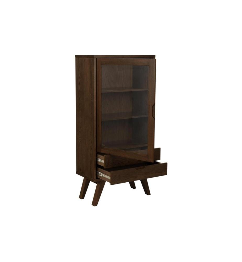 AC Design - Vitrine A-Line Marron foncé72 x 36 x 145 cm