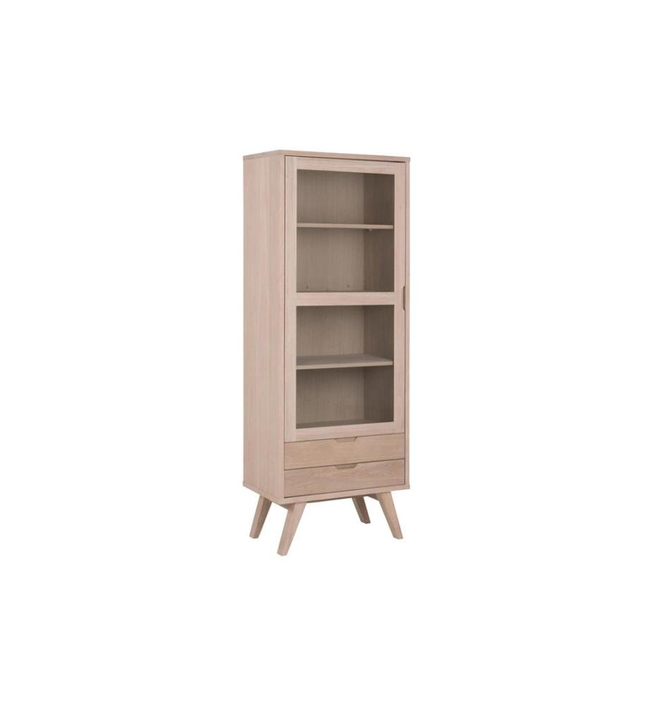 AC Design - Vitrine A-Line Marron clair, 72 x 42 x 190 cm