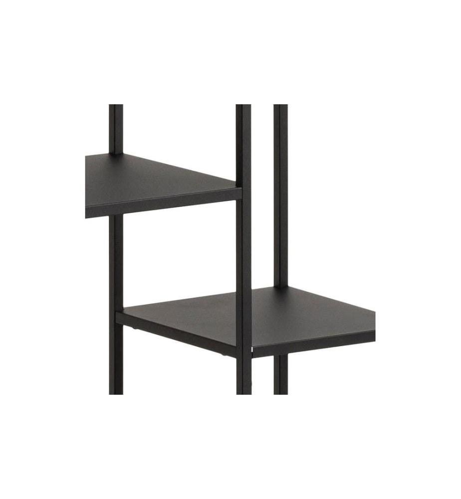 AC Design - Regal Newcastle 79,5 x 30 x 165 cm, Schwarz