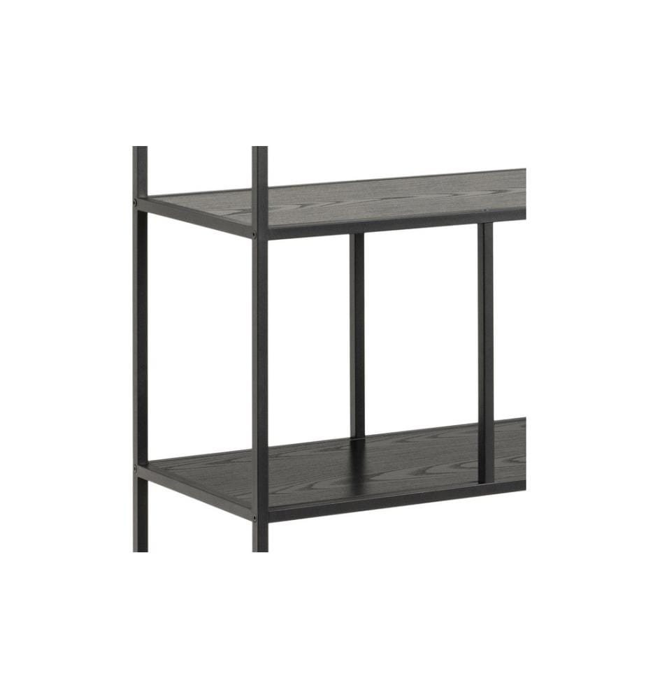 AC Design - Regal Seaford 135 x 35 x 150 cm, Schwarz