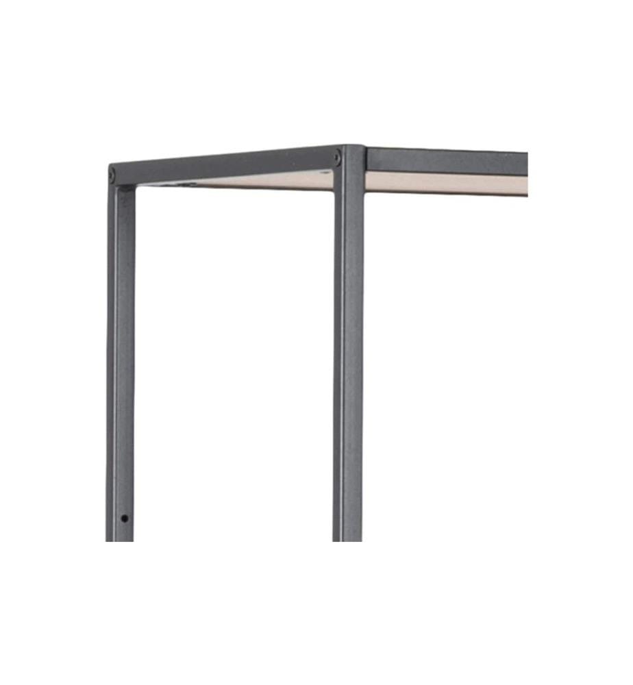 AC Design - Regal Seaford 114 x 35 x 185 cm, Eiche/Schwarz