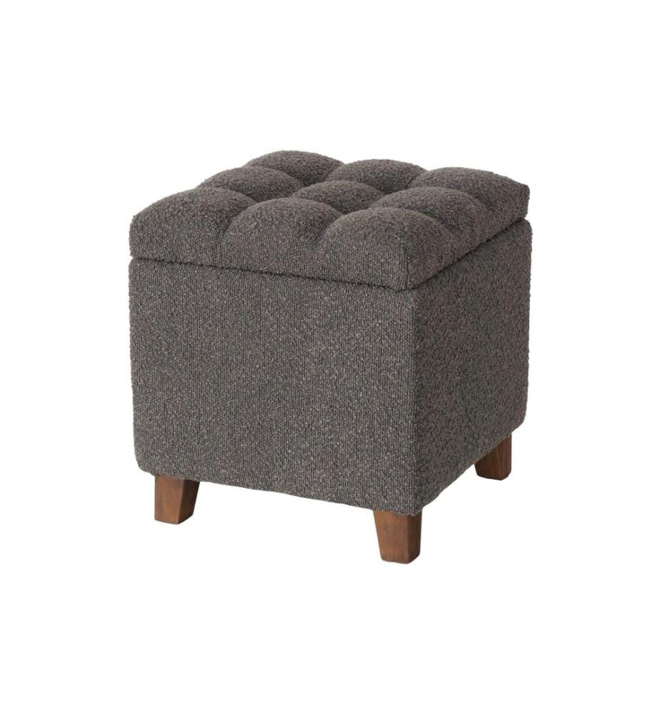 BOLTZE - Hocker Palur MDF/Kiefer, Dunkelgrau