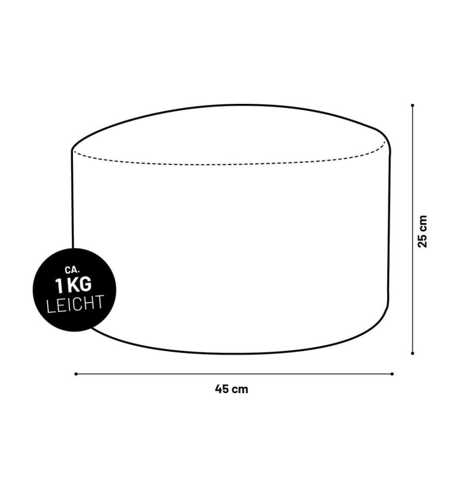 Lumaland - Sitzsack 45 x 25 cm, Navyblau
