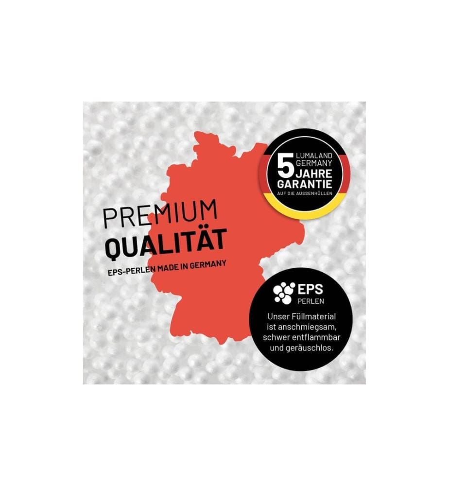 Lumaland - Sitzsack Flexi Comfort 380 L, Hellgrau