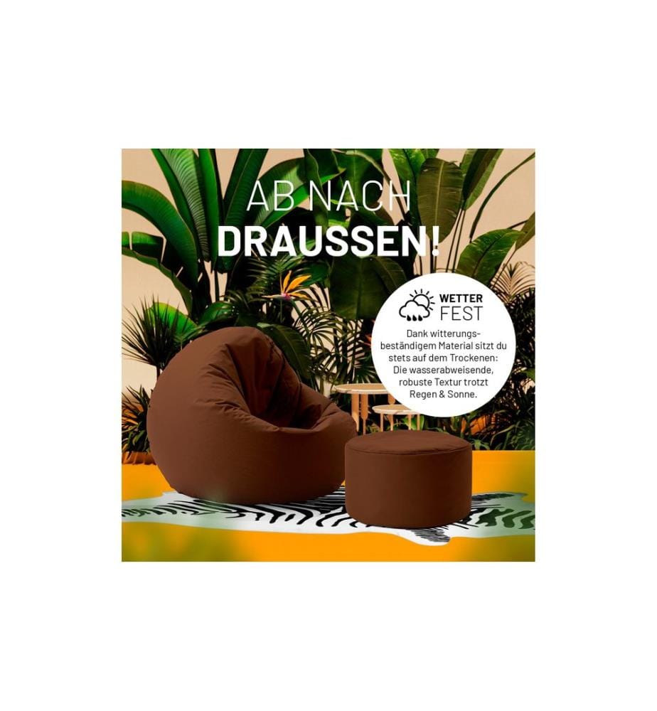 Lumaland - Sitzsack 45 x 25 cm, Braun