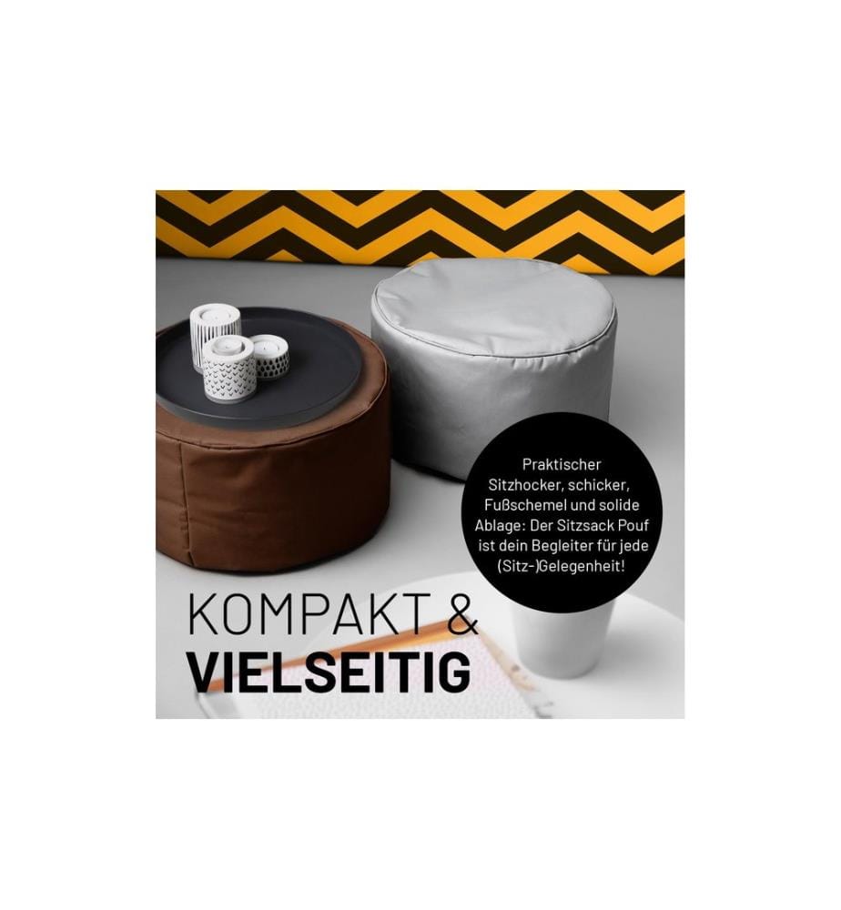 Lumaland - Sitzsack 45 x 25 cm, Braun