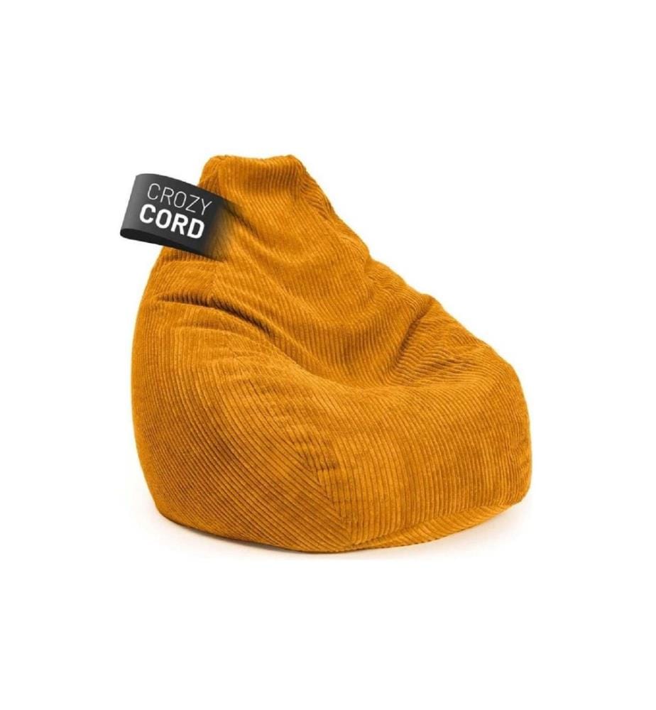 Lumaland - Sitzsack GIANT Cord 400 l, Senfgelb