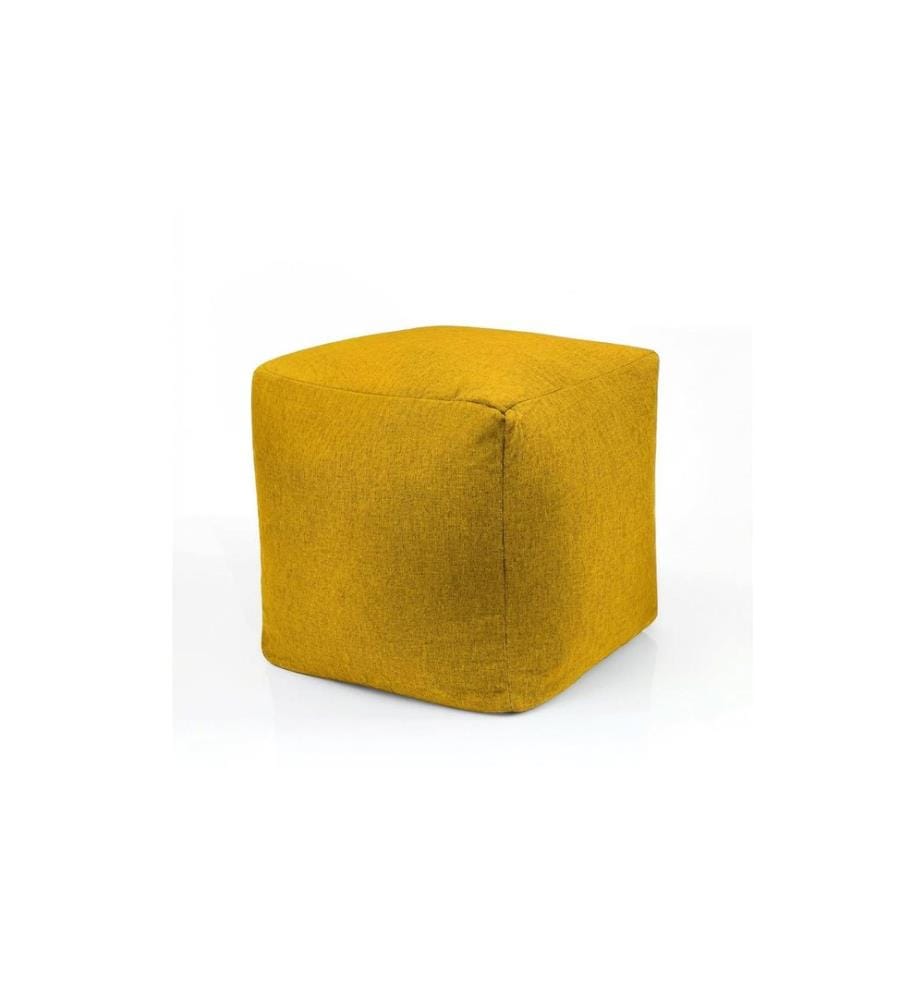 Urbanara - Tabouret Basic-Comfort 85 l, jaune moutarde