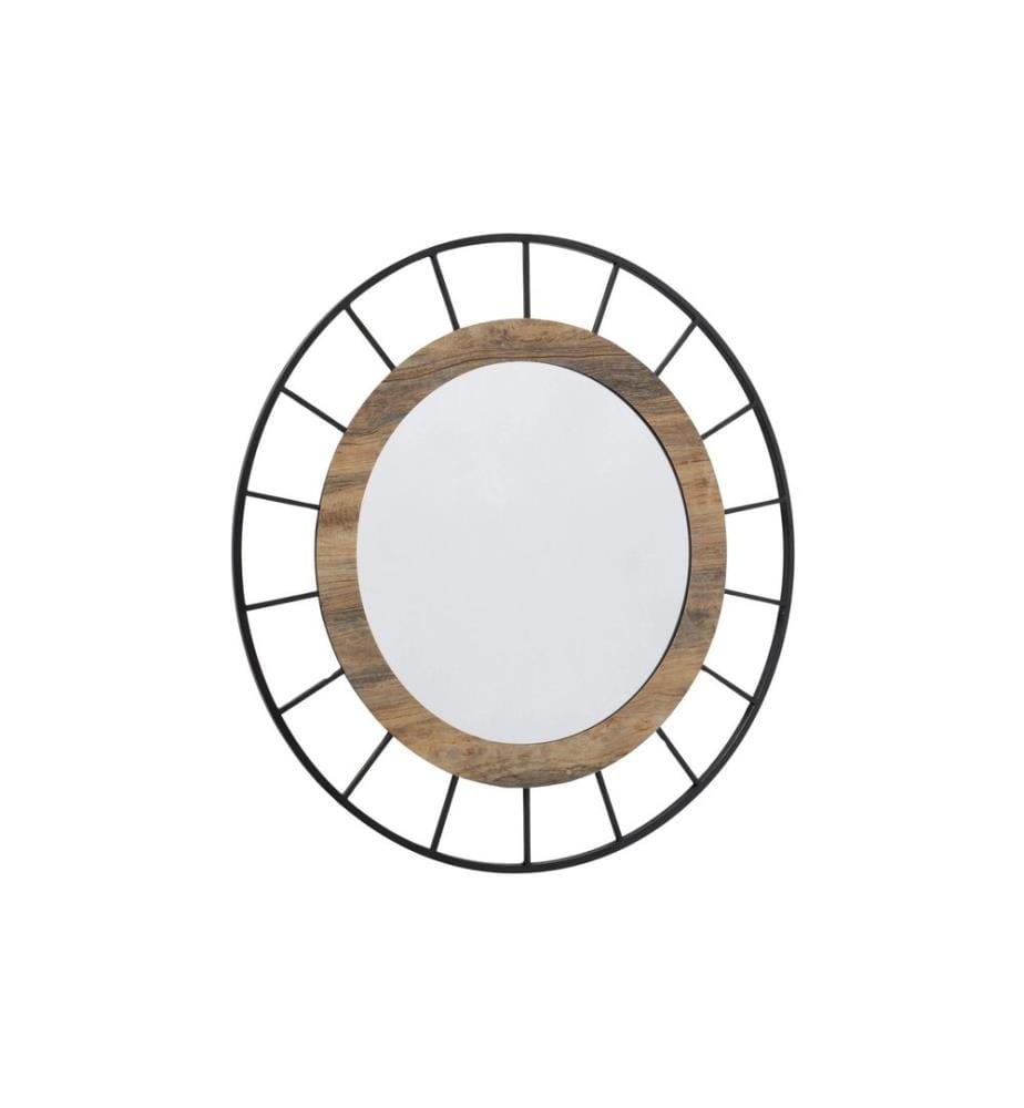 BOLTZE - Miroir Galba 75 cm, marron/noir