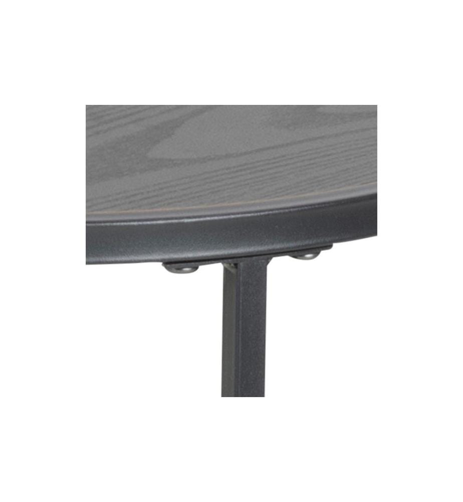 AC Design - Table d'appoint Seaford Noir, Ø 40 x 55 cm