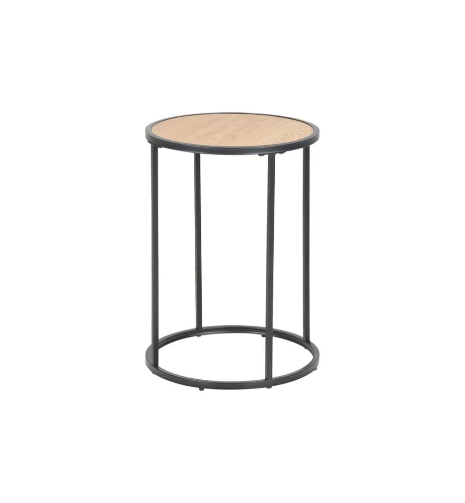 AC Design - Table d'appoint Seaford Marron, Ø 40 x 55 cm