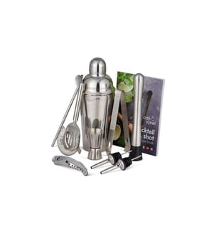 Oak & Steel - Cocktail-Set 10-teilig 0.6 l, Silber
