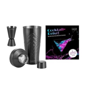Lurch - Cocktail-Set & Rezeptbuch 3-teilig, 0.6 l, Smoke Gray/Grey