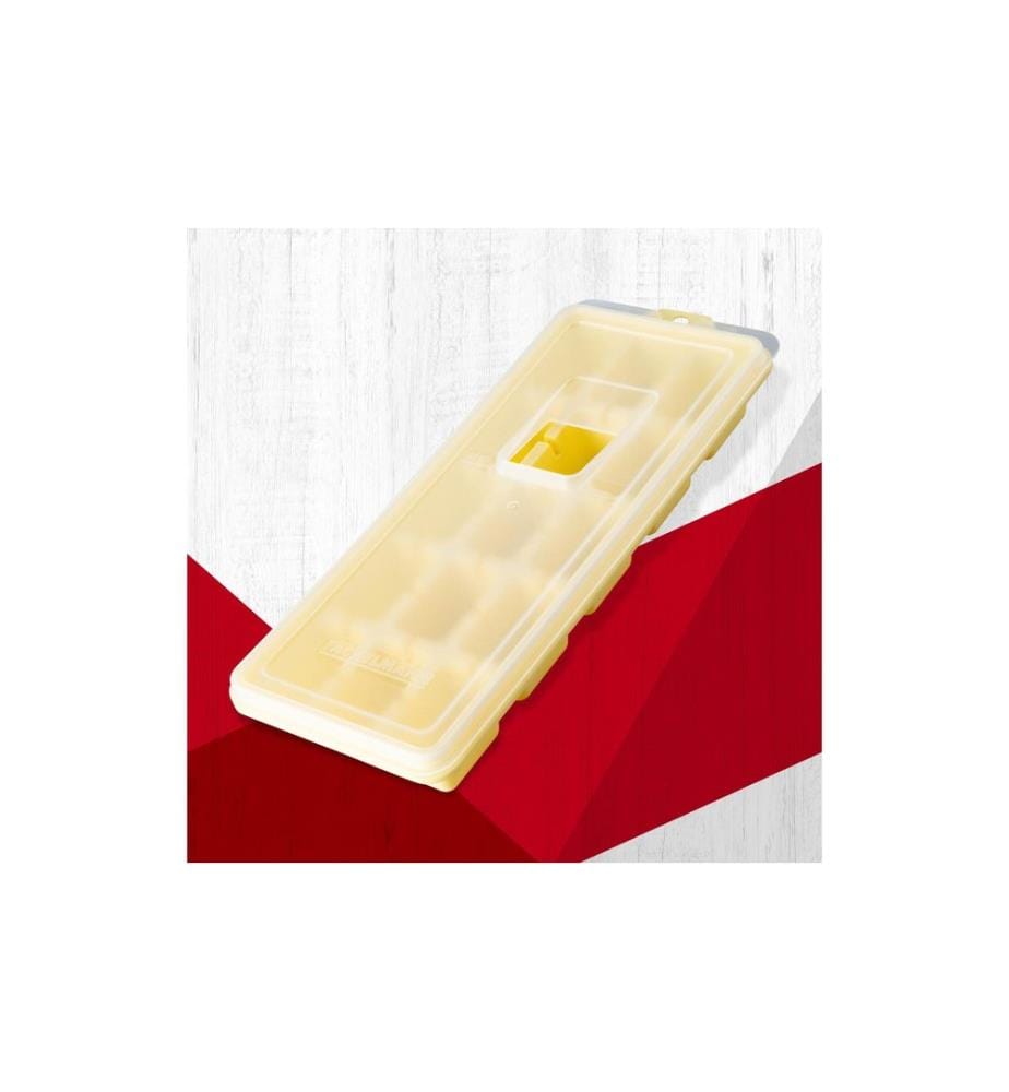 Fackelmann - Eiswürfelbox mit Deckel Gelb