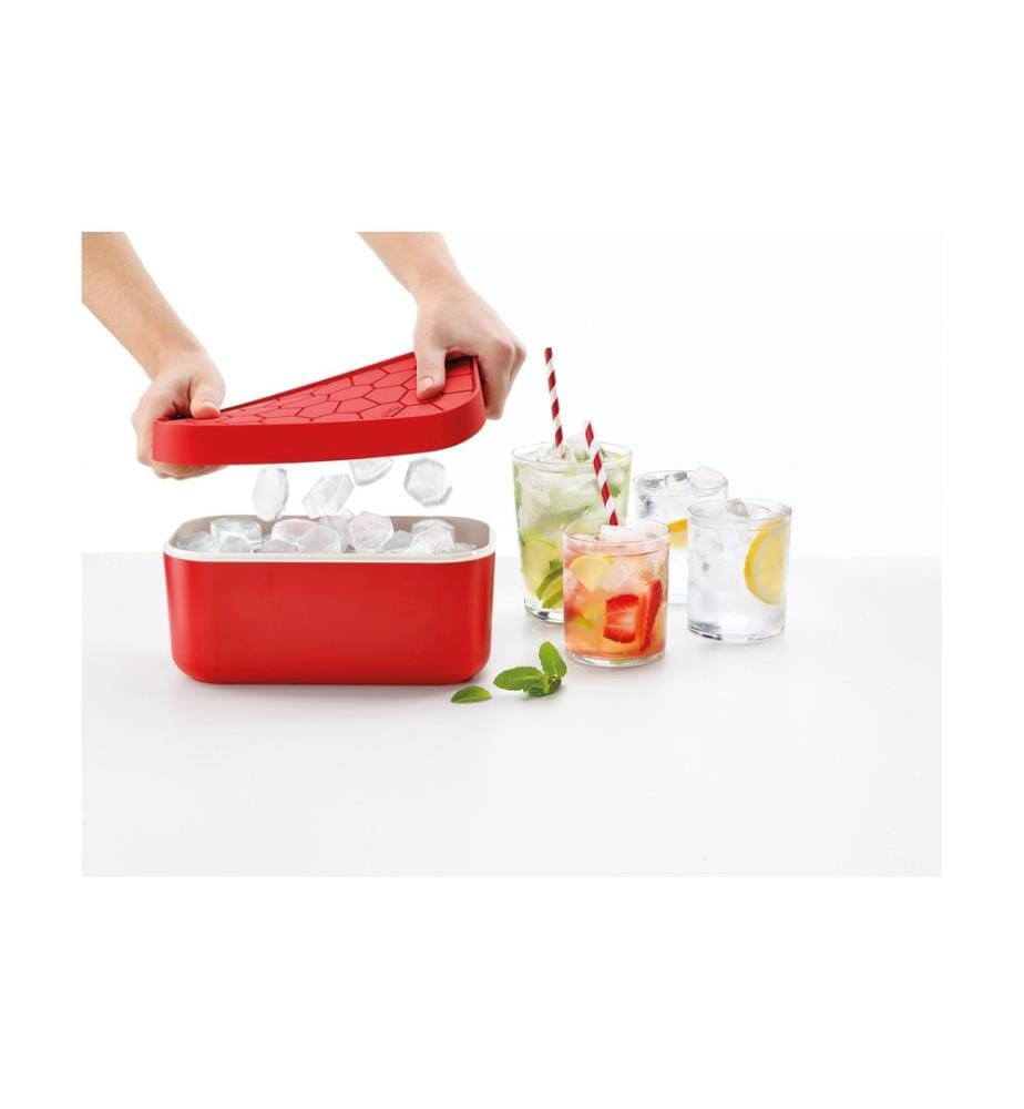 Lékué - Eiswürfelbox Rot