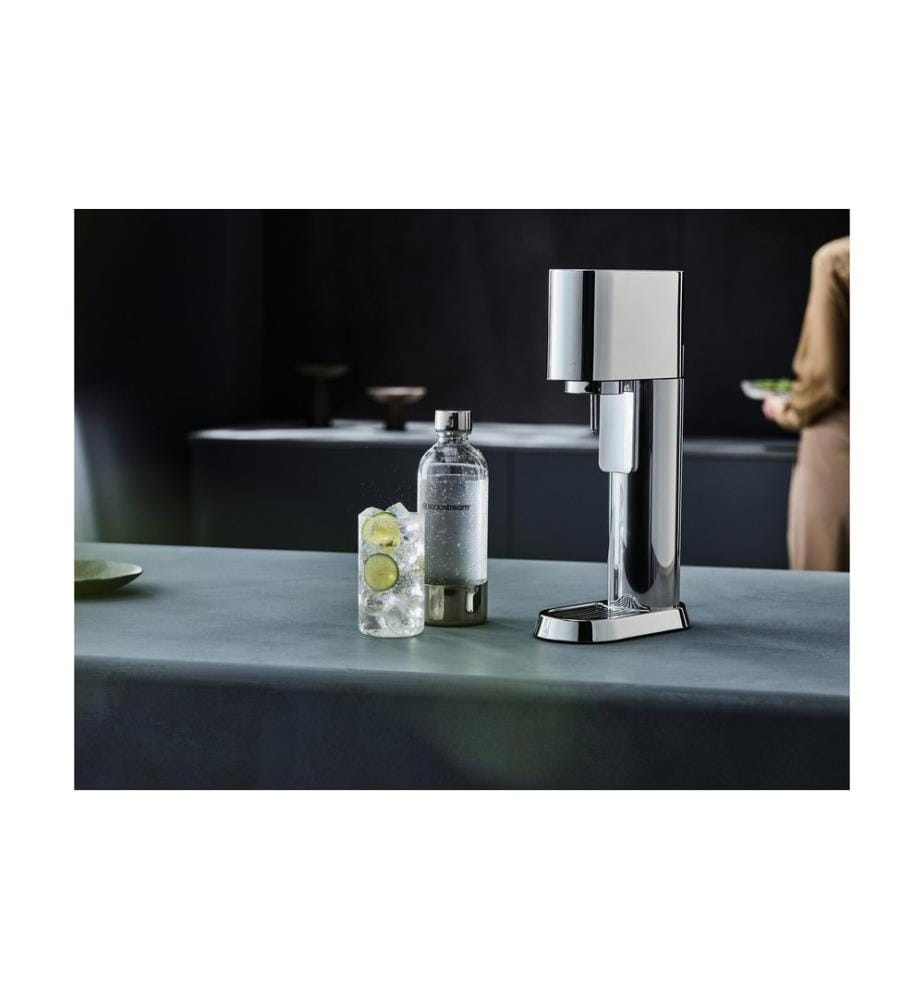 Sodastream - Wassersprudler Enso mit Quickconnect und Flasche Silber