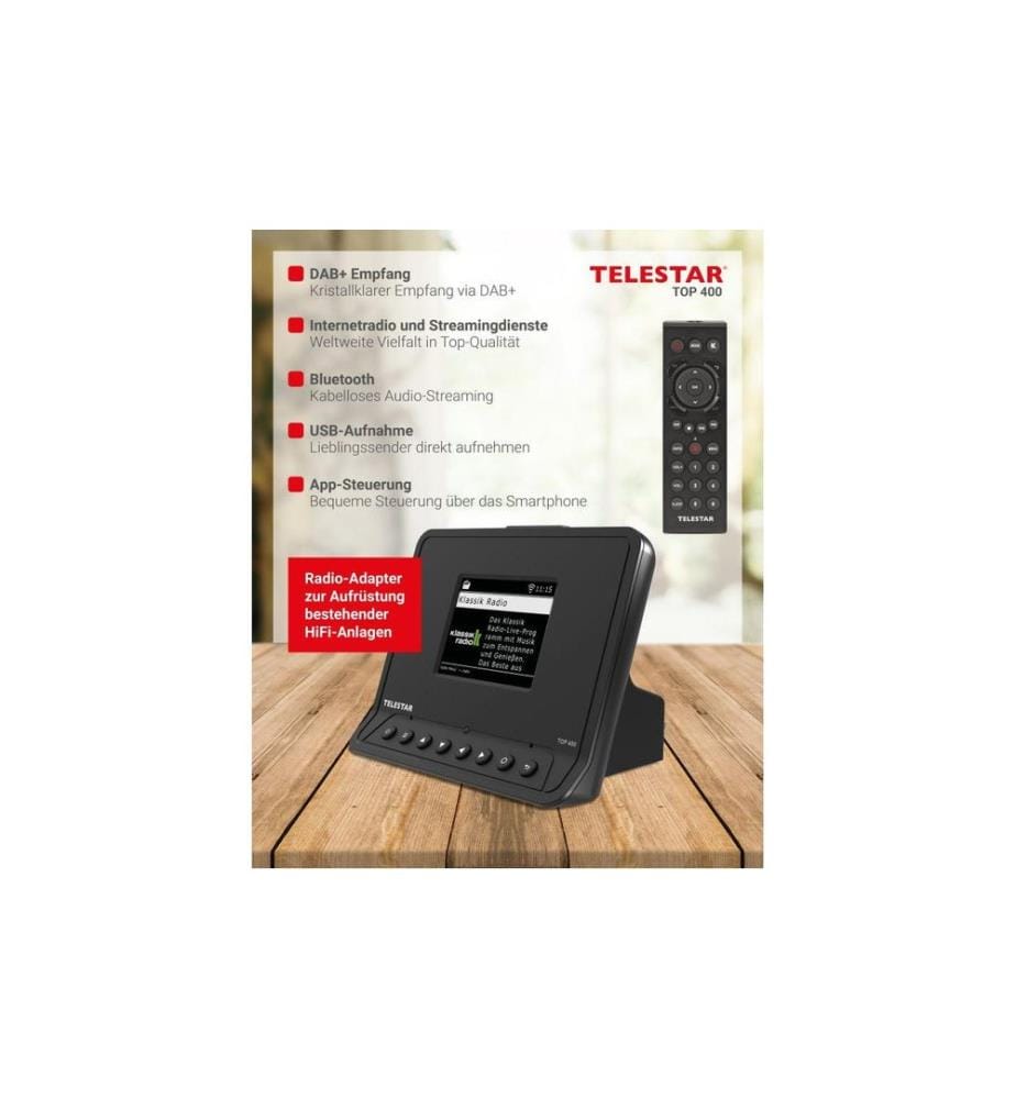 Telestar - TOP 400 Schwarz