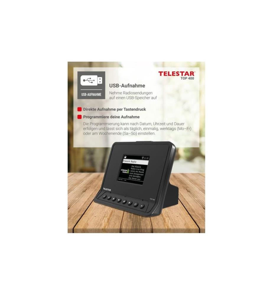 Telestar - TOP 400 Schwarz