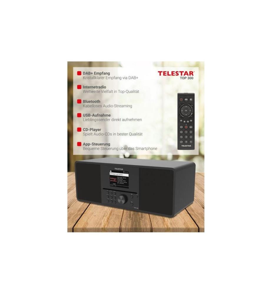 Telestar - Internet Radio TOP 300 Schwarz