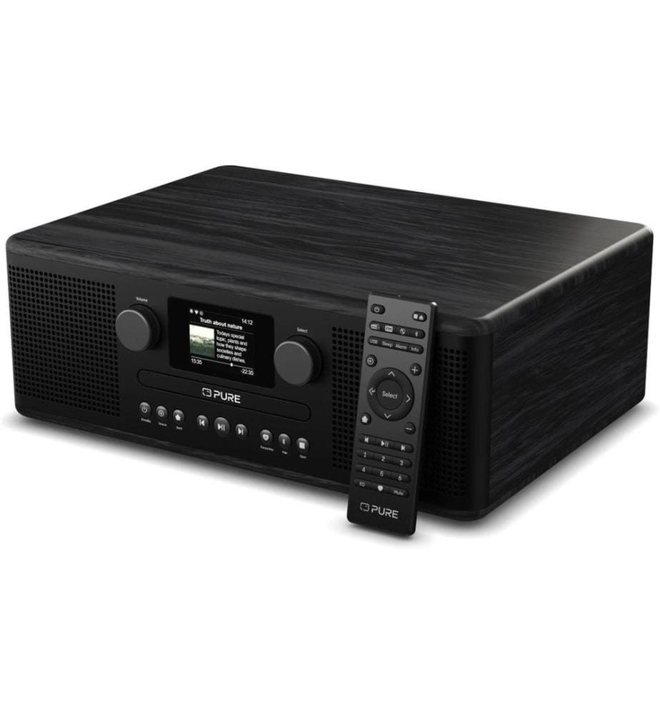 PURE - DAB+ Radio Classic C-D6i Schwarz/Esche Schwarz